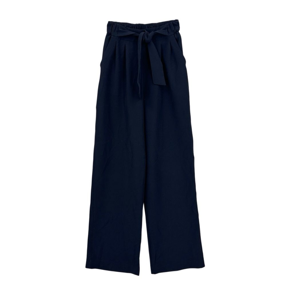 LULULEMON On The Fly 7/8 Pants Drawstring Pleated Black